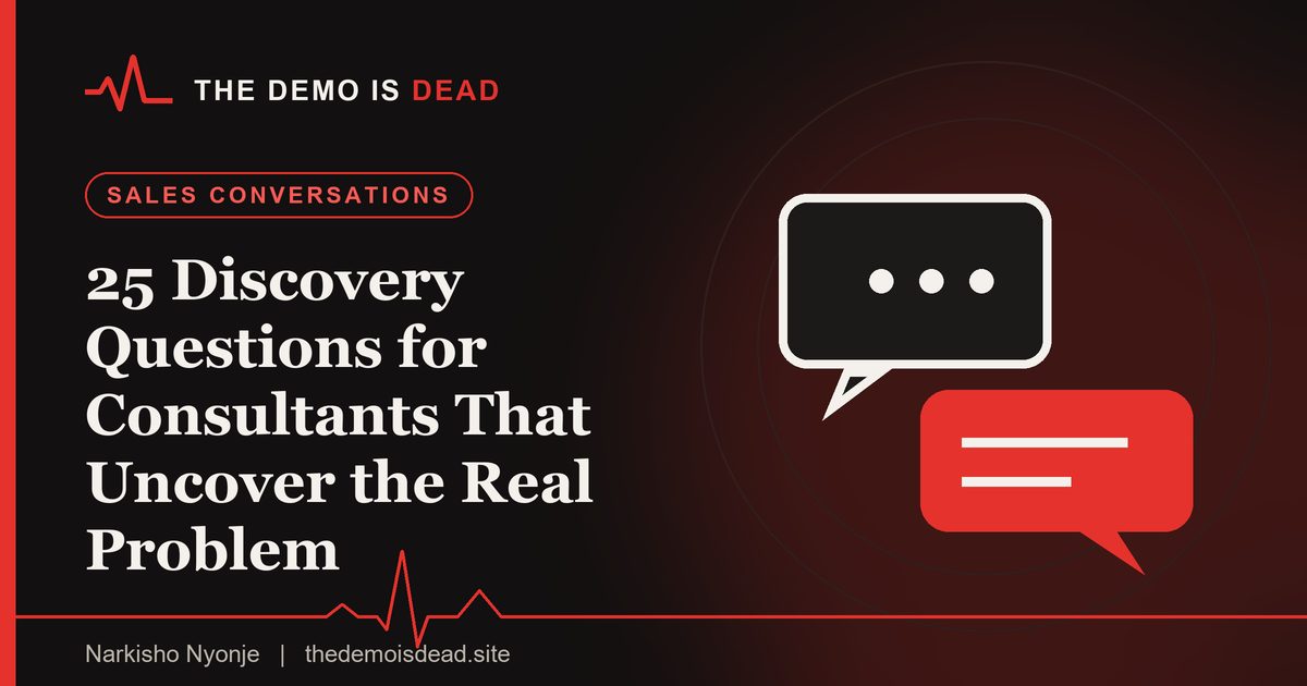 Featured image for the guide: 25 Discovery Questions for Consultants That Uncover the Real Problem