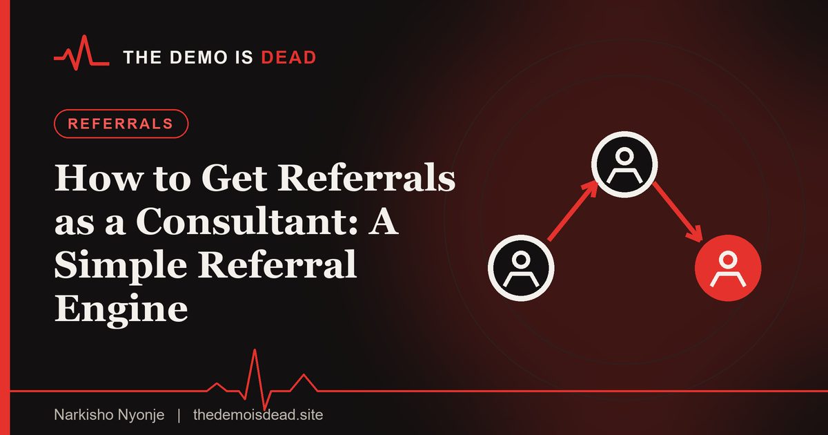 Featured image for the guide: How to Get Referrals as a Consultant: A Simple Referral Engine