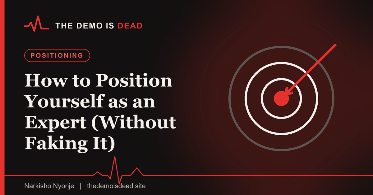 Featured image for the guide: How to Position Yourself as an Expert (Without Faking It)